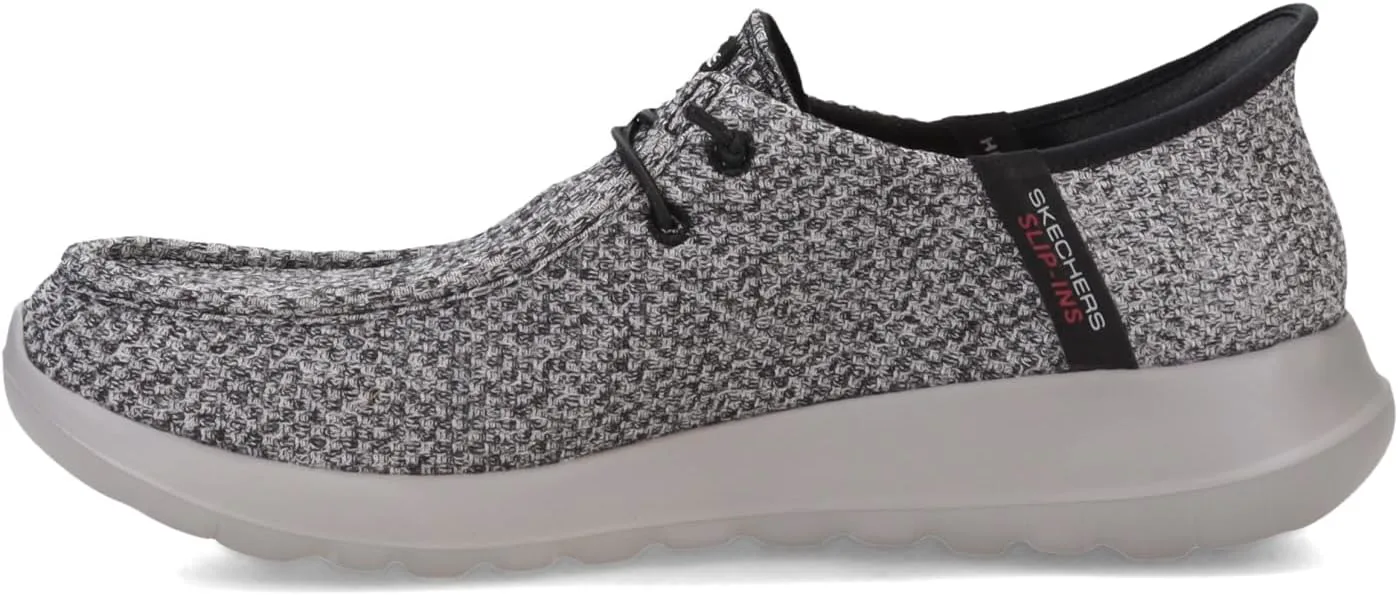 Мужские слипоны Skechers Go Walk Max Free Hands, серый/черный — фото 4