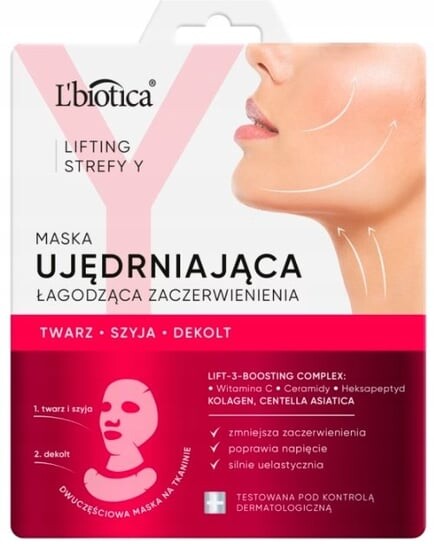 

Укрепляющая маска, 1 шт. Lbiotica, Y Zone Lifting, LBIOTICA / BIOVAX