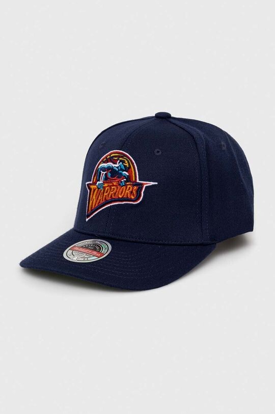 

Шляпа с козырьком с добавлением хлопка Golden State Warriors Mitchell&Ness, темно-синий