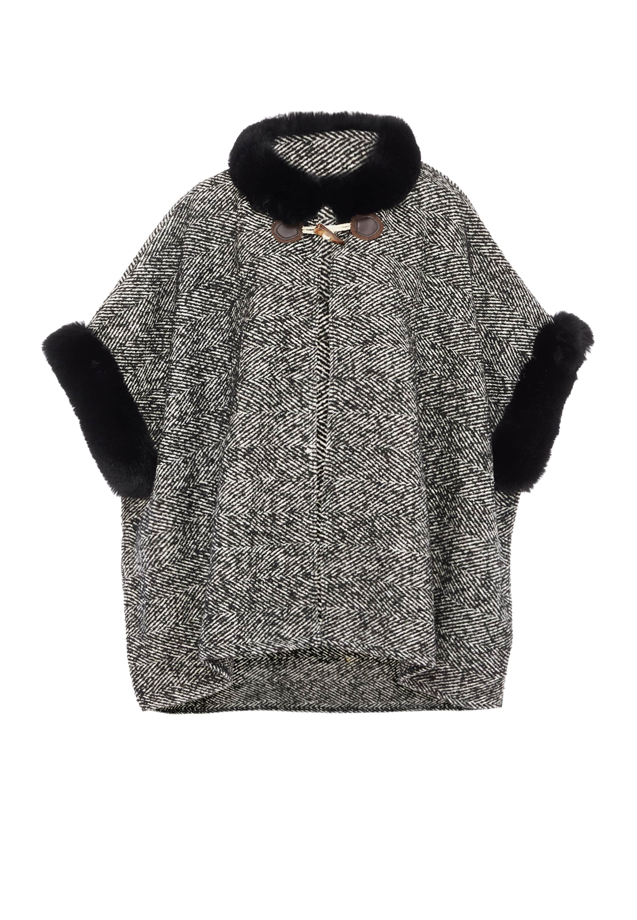 

FRAULLY Кейп в черном цвете