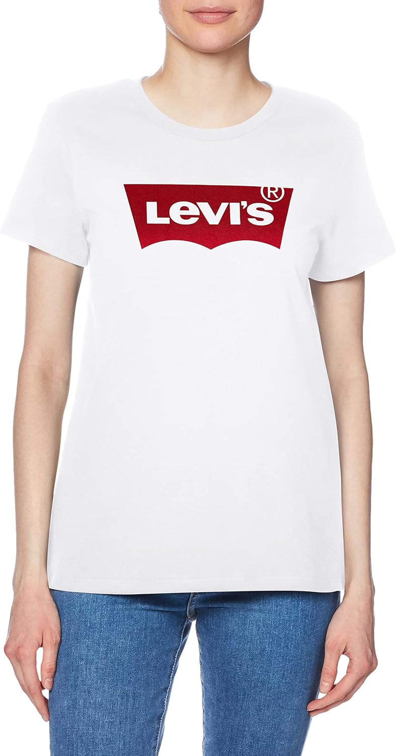 

Женская футболка Levi's Perfect Crewneck (также доступна в размере Plus), Core Housemark White, Белый, Женская футболка Levi's Perfect Crewneck (также доступна в размере Plus), Core Housemark White