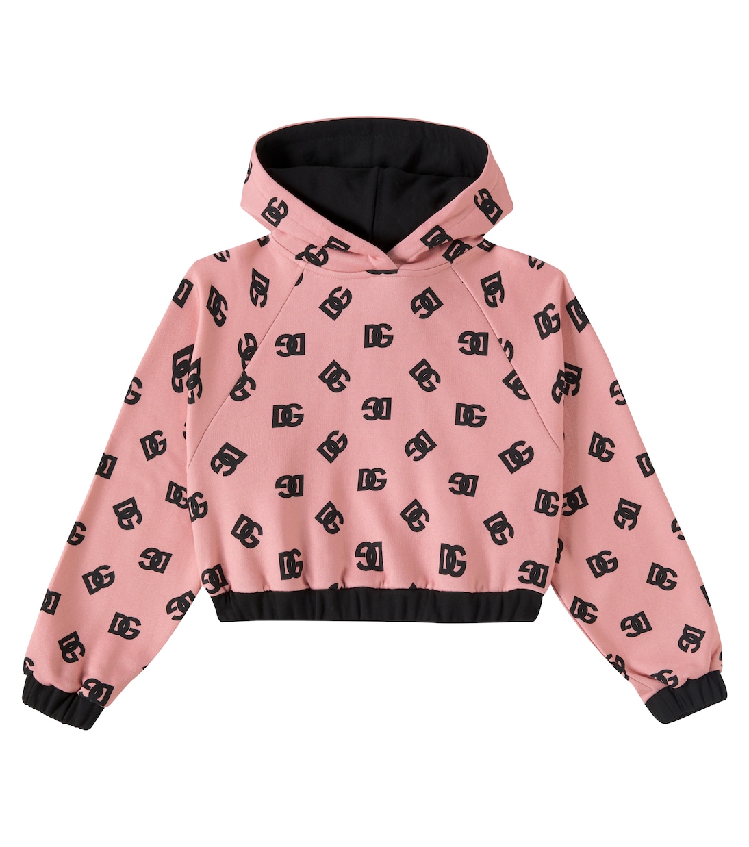 

Толстовка с капюшоном DG из хлопка Dolce&Gabbana Kids, Dg Nero Fosa