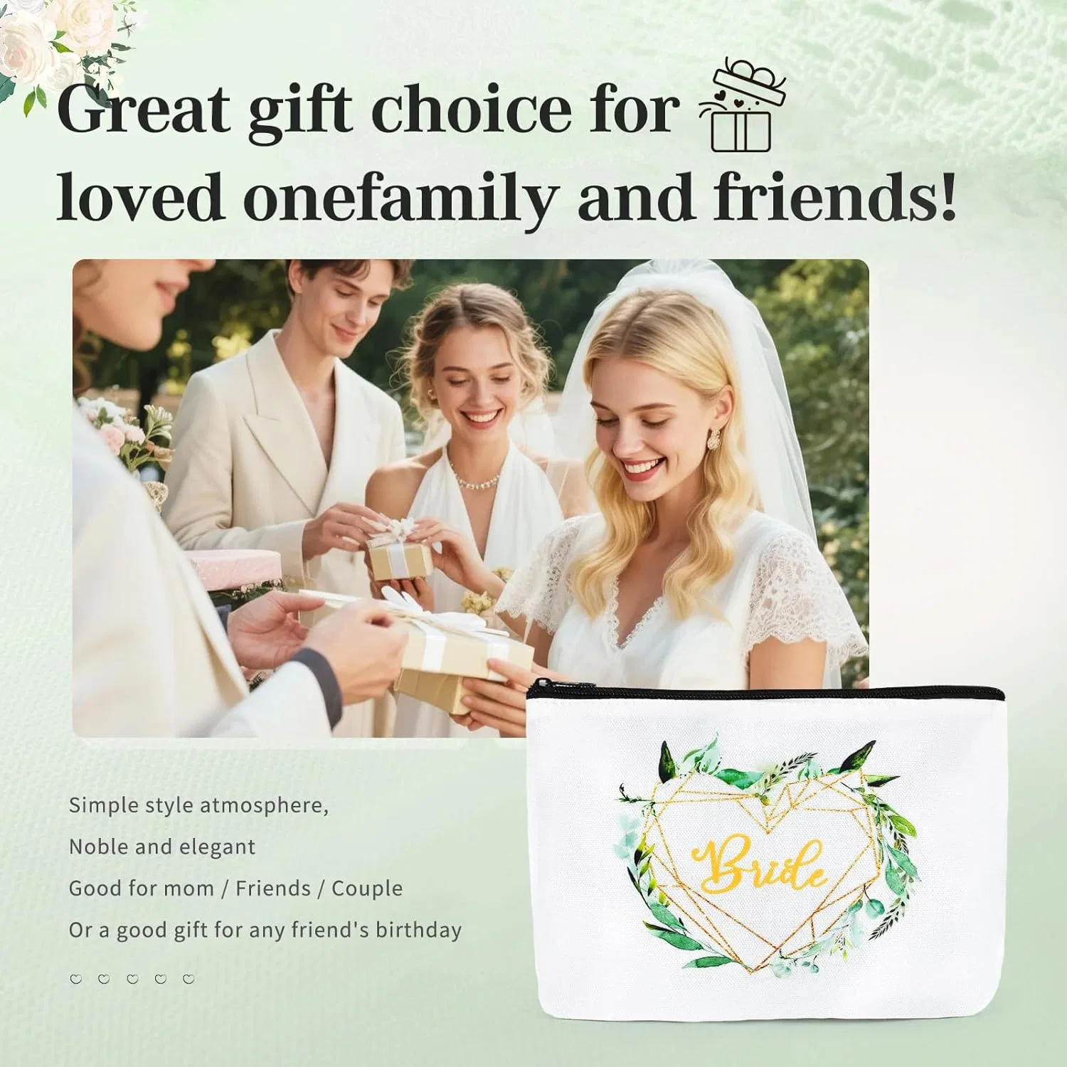 Косметичка DAMILY, белая, для невесты Damily, White-Bride2 — фото 2