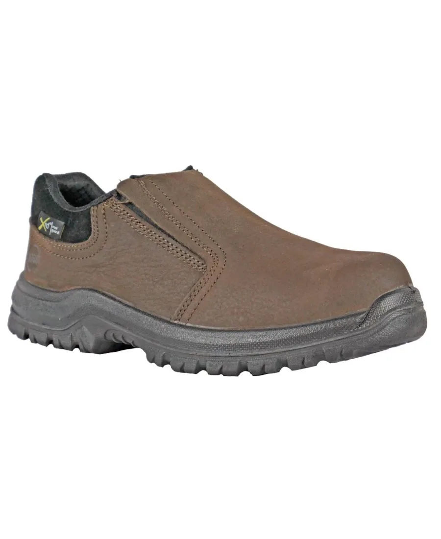 Мужские рабочие ботинки без шнурков с композитным защитным носком Hoss Boot Company, коричневый