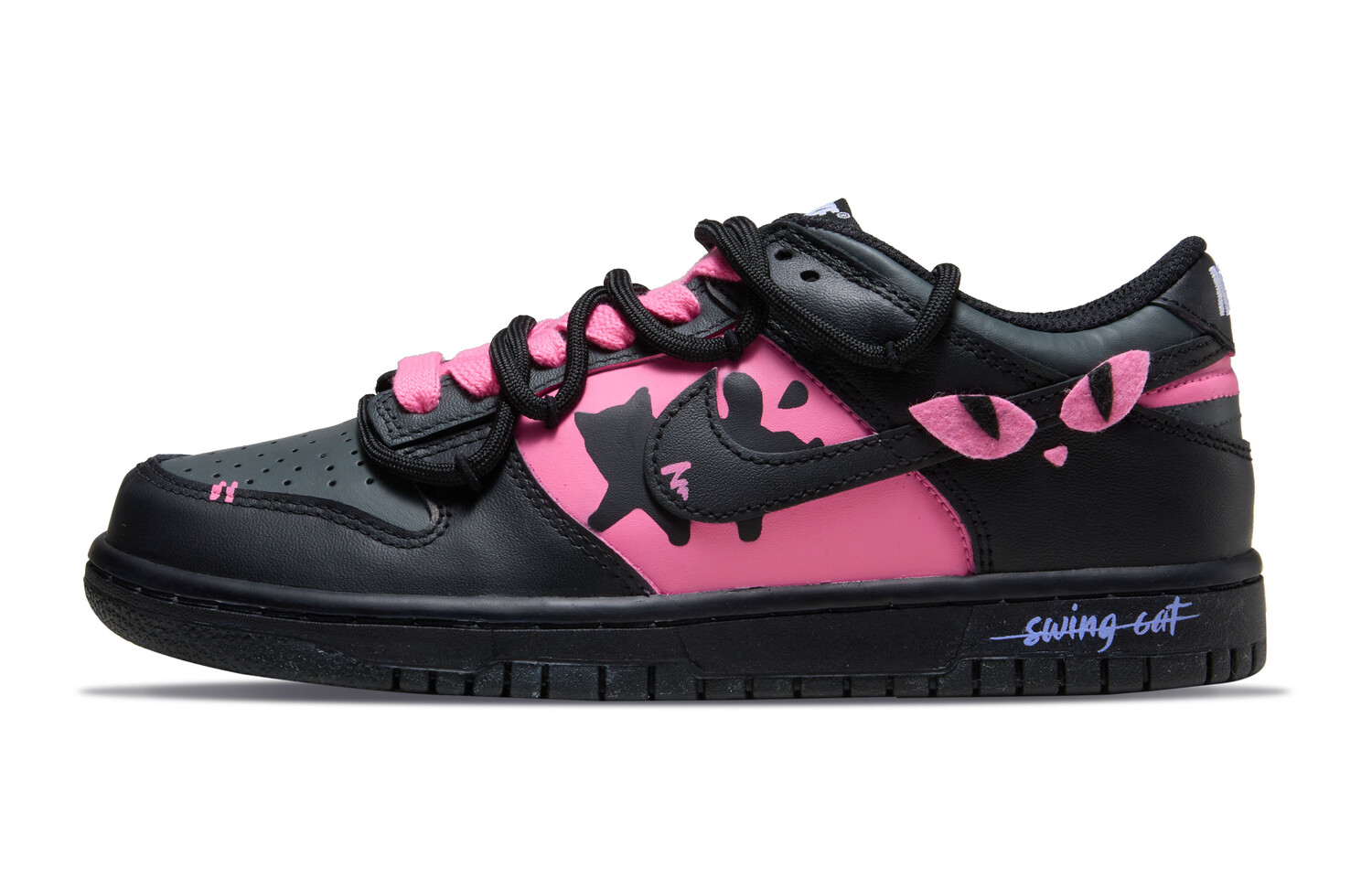 

Кроссовки Nike Dunk Skateboarding Shoes Women's Low-top Red, черный