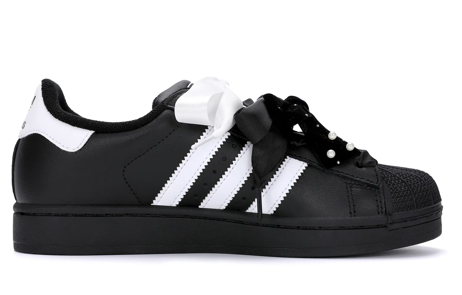 Кроссовки для скейтбординга Superstar 2 Adidas Originals черно-белые — фото 4