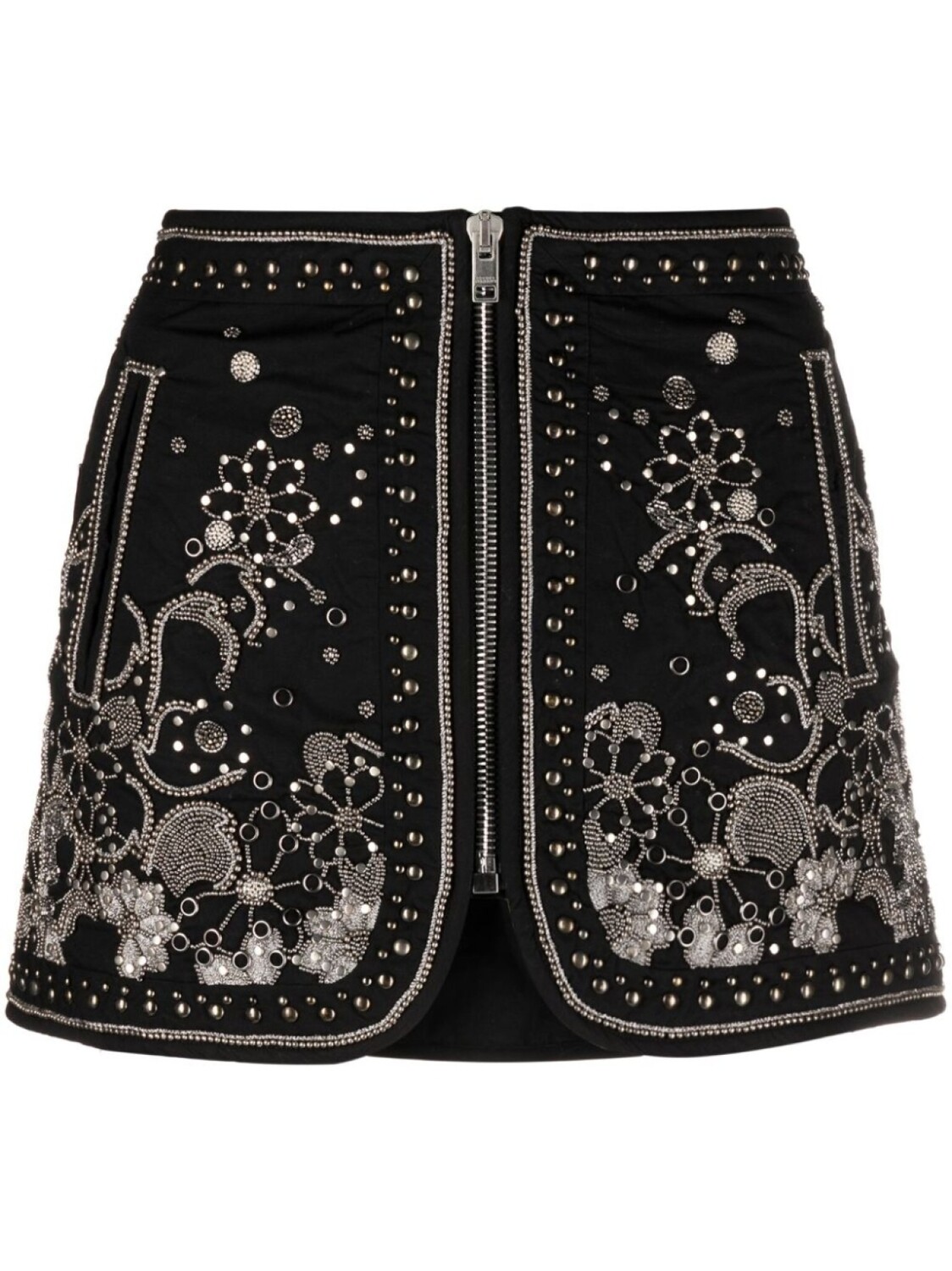

ISABEL MARANT твидовая юбка мини Blanca, черный