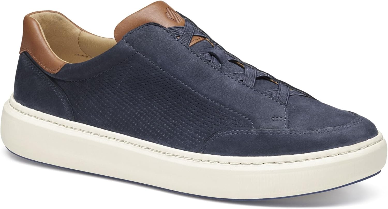 

Кроссовки Johnston Murphy Anders Lace to Toe Emboss Johnston & Murphy, Navy Nubuck