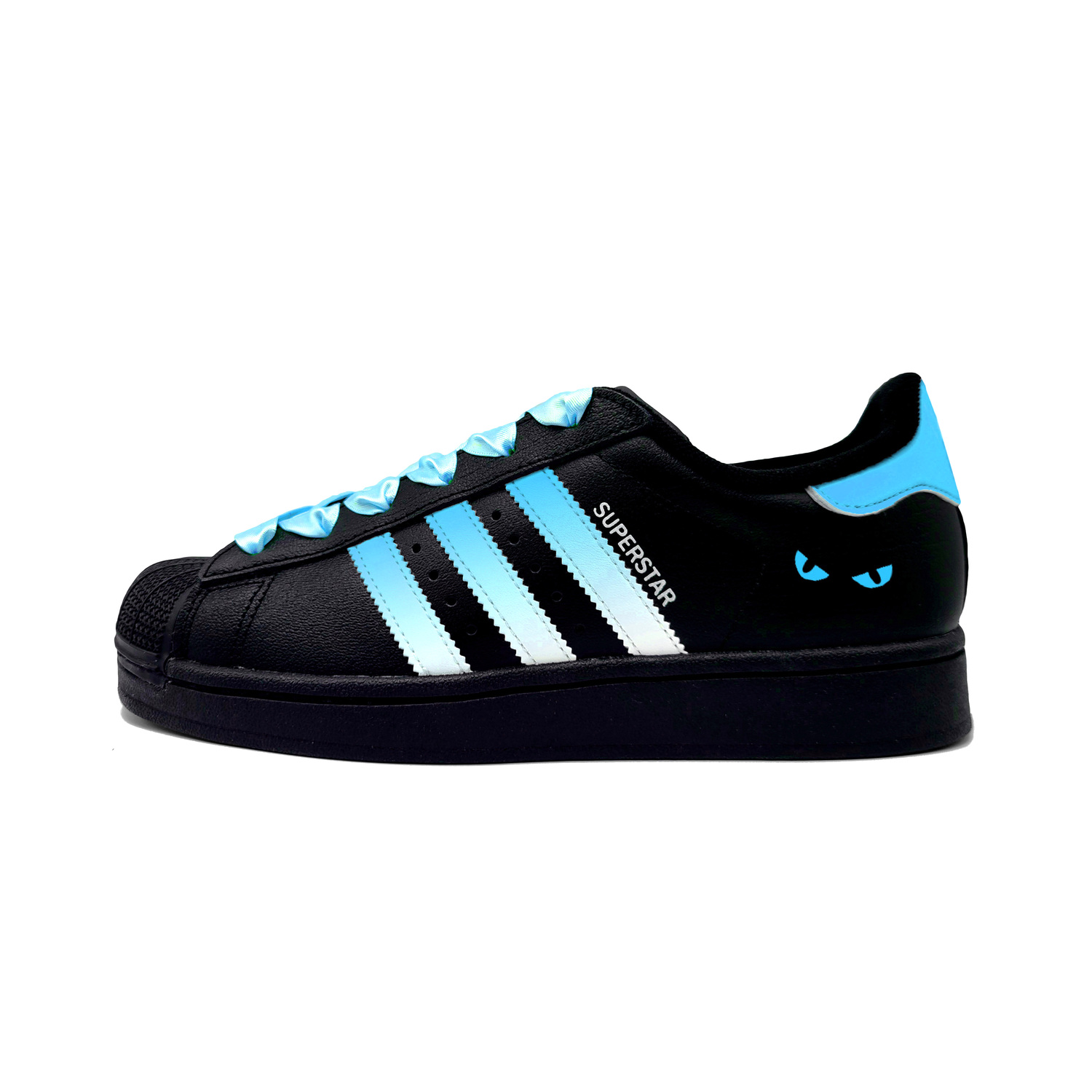 

Adidas Originals Superstar 2 Leather Abrasion Resistant Low top Детские скейтбординговые кроссовки Blue для подростков