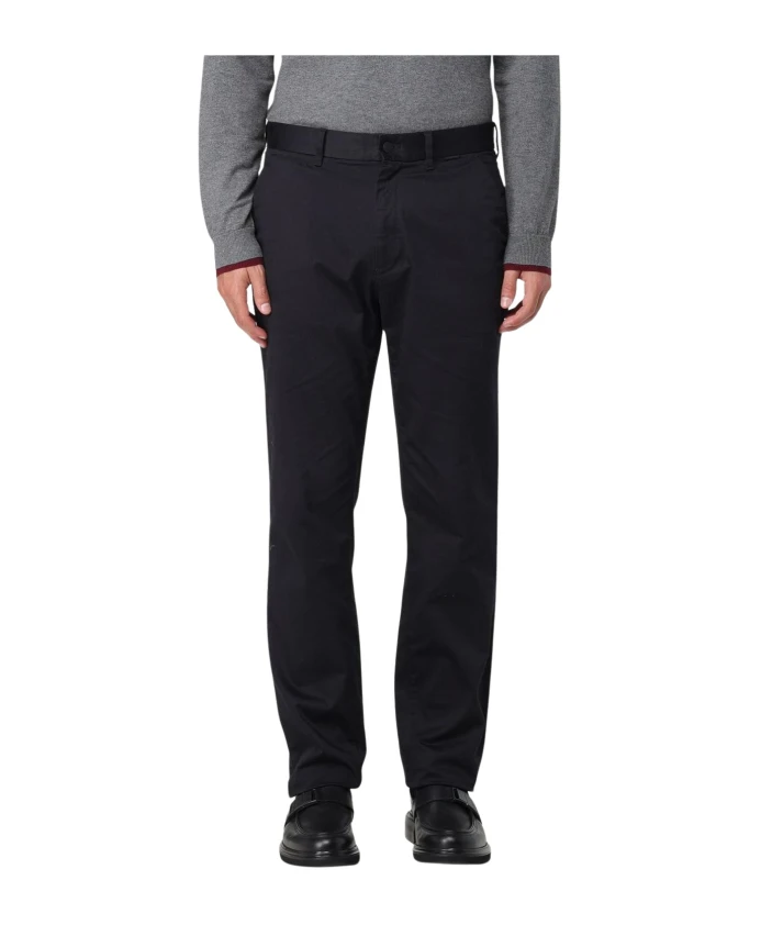 

Классические хлопковые брюки прямого кроя Calvin Klein, черный