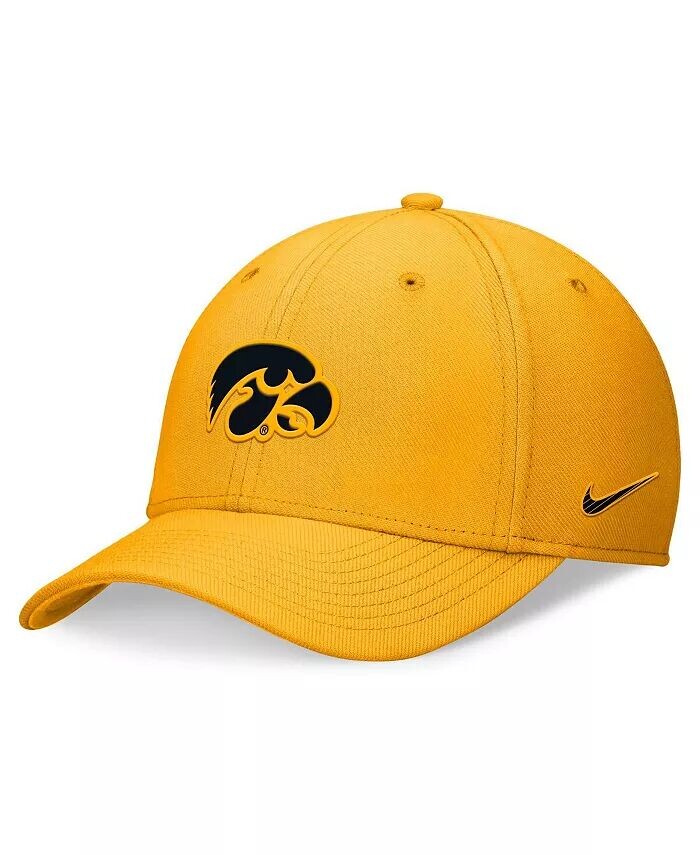 

Мужская и женская гибкая шляпа с логотипом Iowa Hawkeyes 2024 цвета золотого цвета Nike, золотой