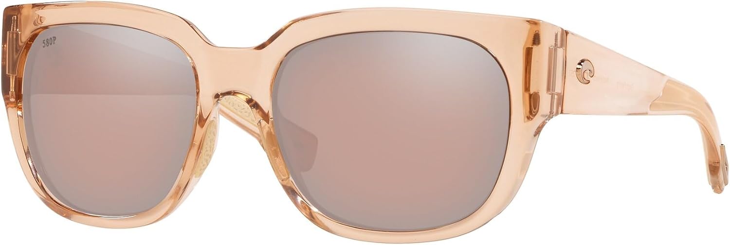 

Женские солнцезащитные очки Costa, оправа «блестящая пальмовая черепаховая», медные линзы, 55 мм Costa Del Mar, Shiny Blonde Crystal/Copper Silver Mirrored Polarized-580p