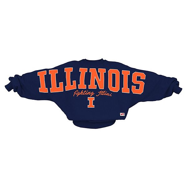 

Женский свитшот оверсайз dolman illinois fighting illini flannigan в темно-синем цвете Pressbox