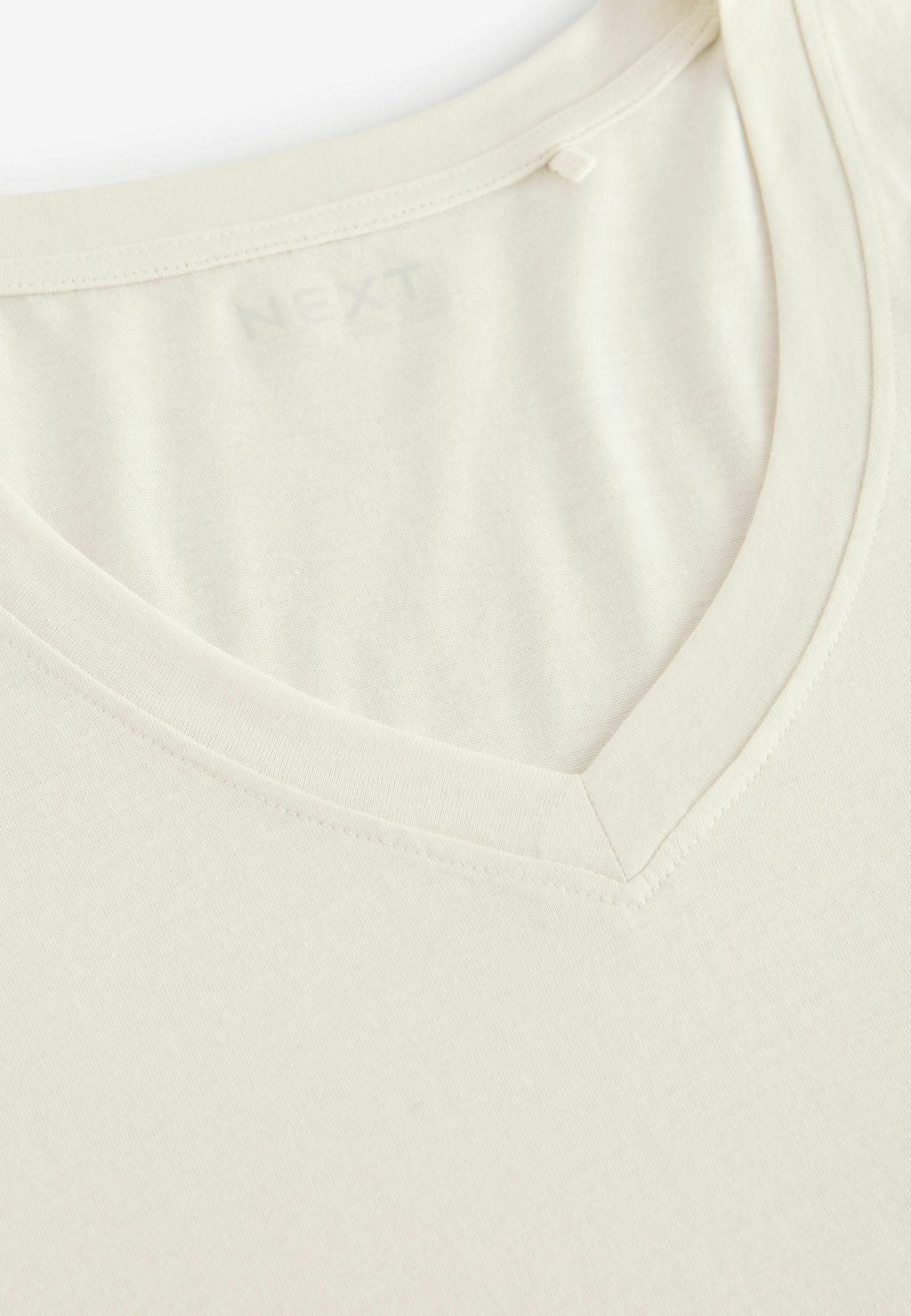 Футболка с принтом REGULAR FIT -SLOUCH V-NECK Next, бежевый — фото 2
