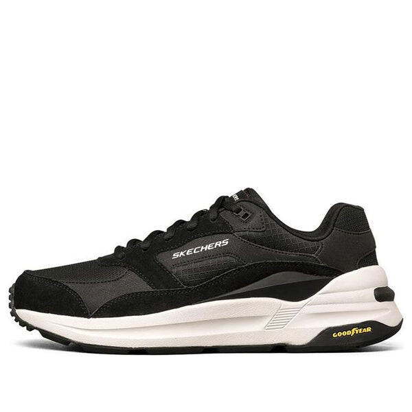 

Кроссовки global jogger low-top sneakers black/white Skechers, черный