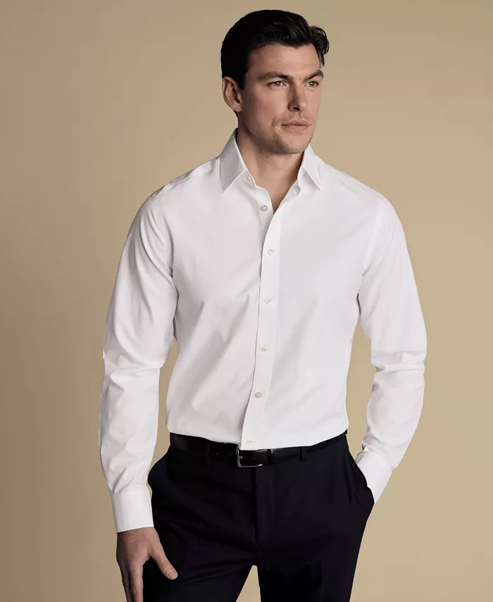 

Мужская рубашка из поплина Slim-Fit Charles Tyrwhitt, белый