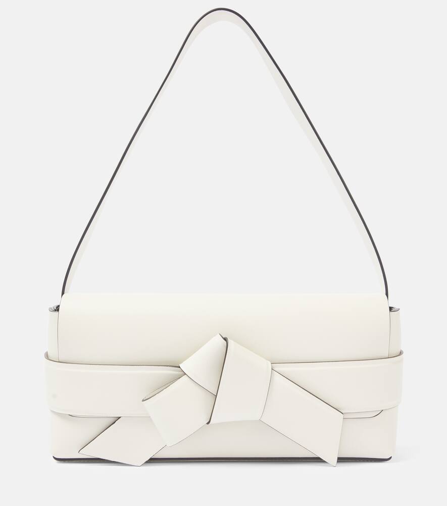 

Маленькая кожаная сумка через плечо musubi Acne Studios, White/Black