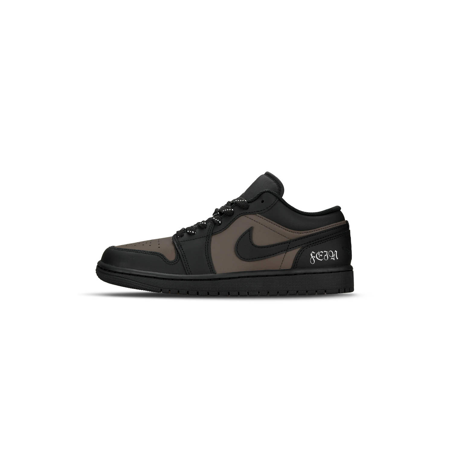 

Jordan Air 1 Abrasion Resistant Slip Resistant низкие кроссовки в винтажном стиле для мужчин, цвет black brown
