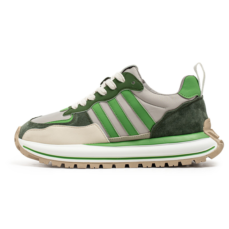 

Boogie Bear Амортизирующие нескользящие износостойкие дышащие низкие повседневные туфли для мужчин с эффектом увеличения роста зеленые, цвет Green