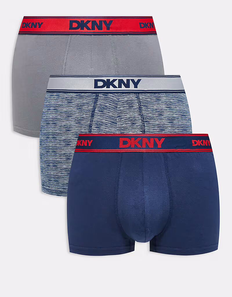 

DKNY 3 пары трусов Jonesboro темно-синего цвета