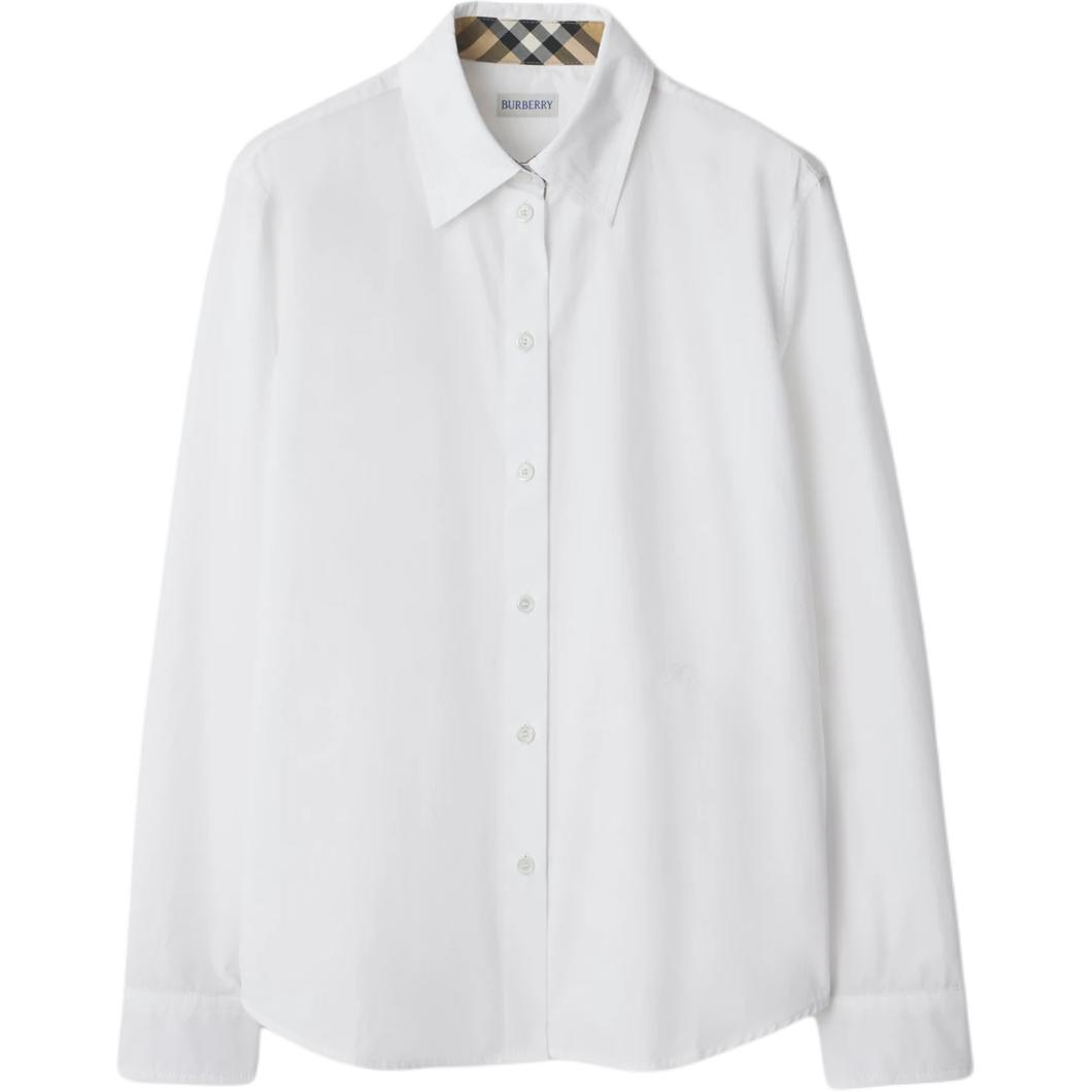 

Хлопковая рубашка из поплина Burberry, белый