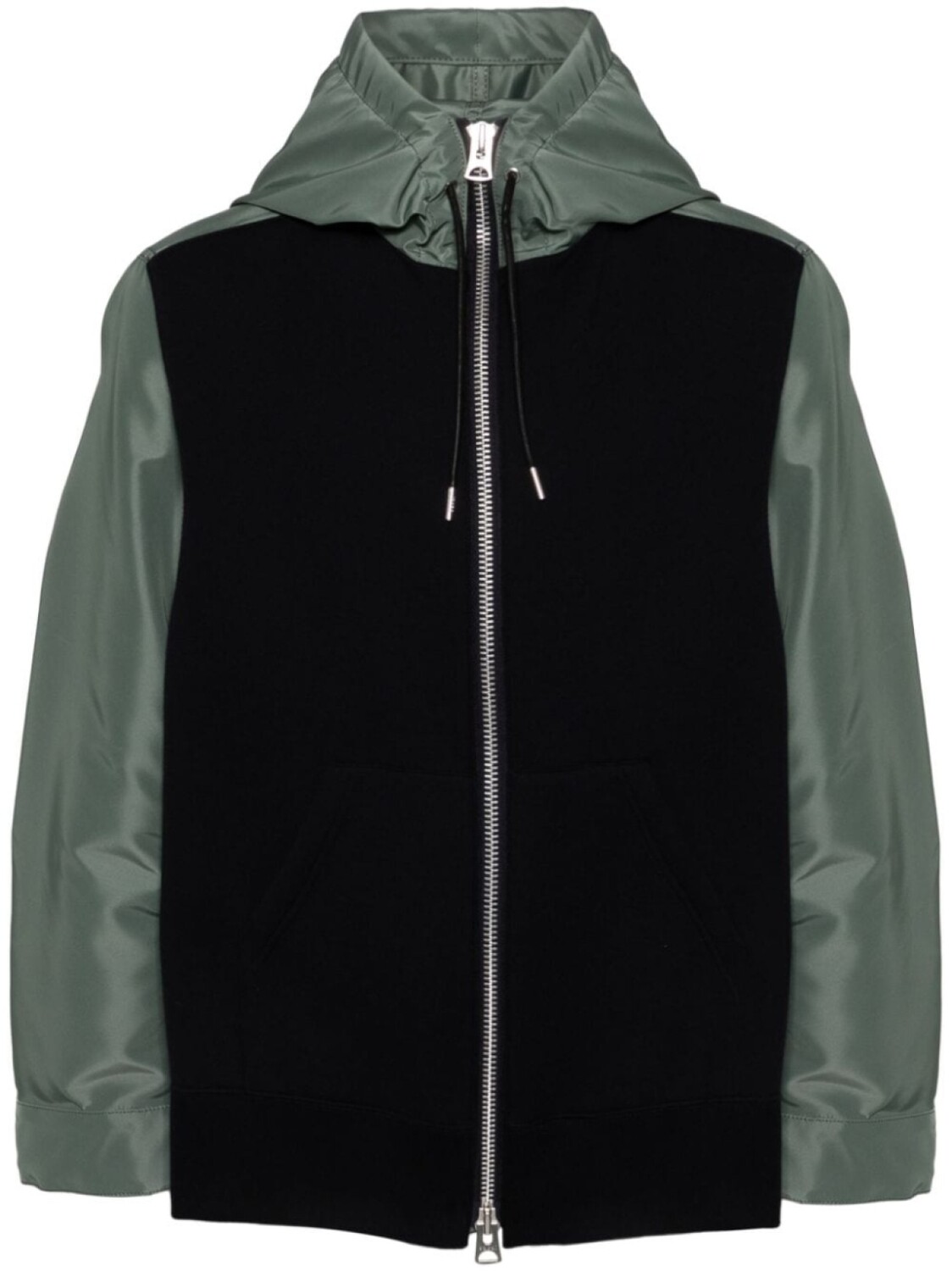 

Sacai толстовка с капюшоном, зеленый
