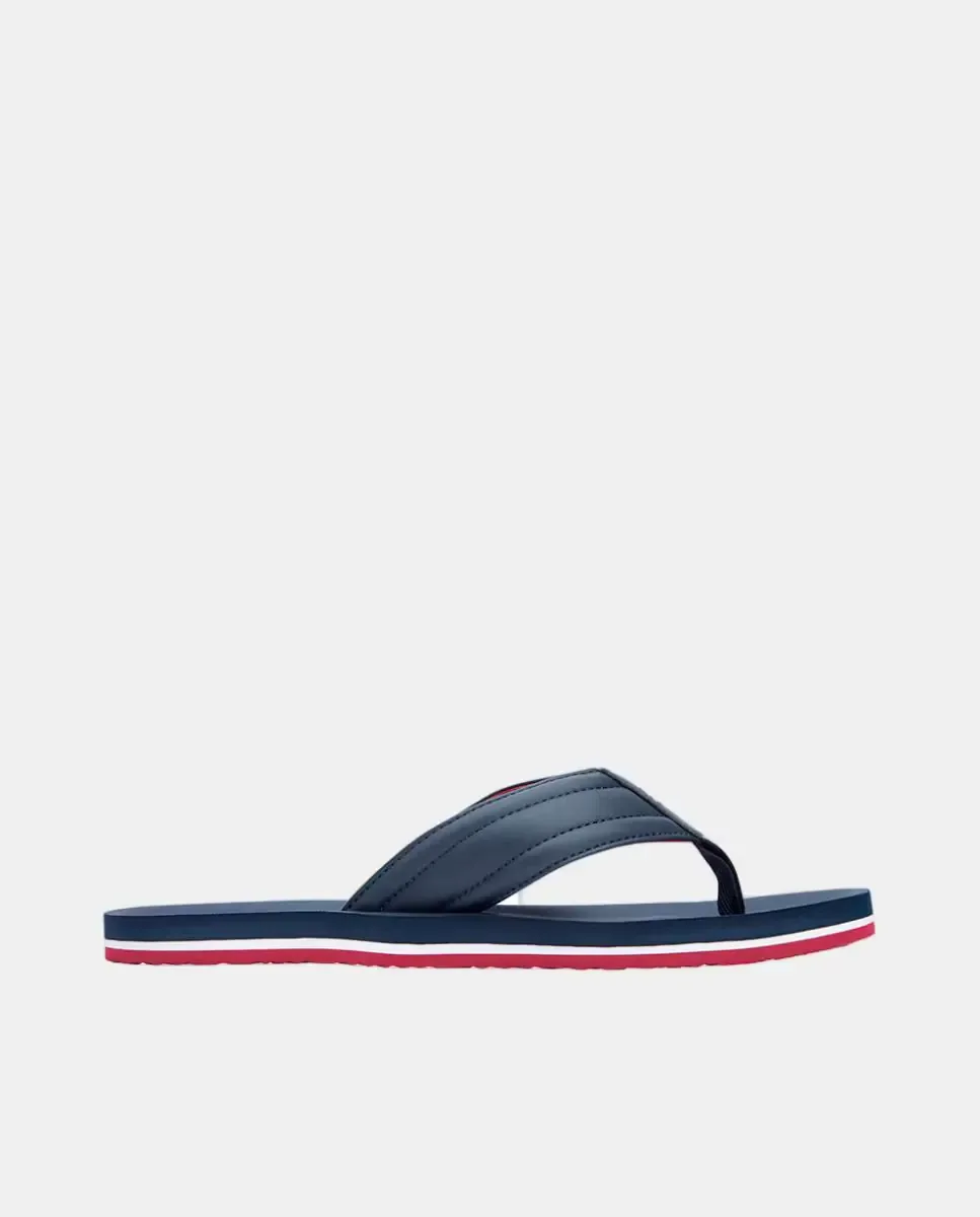 Шлепанцы Tommy Hilfiger с подкладкой, темно-синий