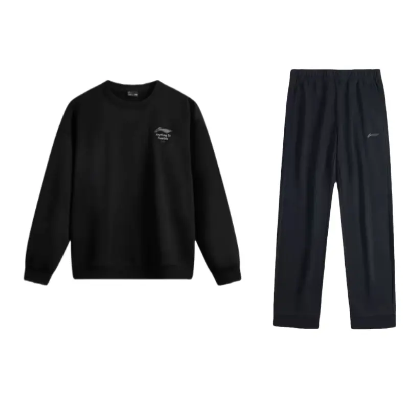 

Мужская повседневная спортивная одежда LiNing, черная