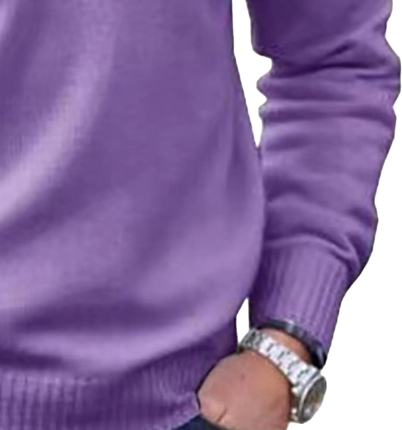 Мужской свитер поло с четвертью молнии — фото 4