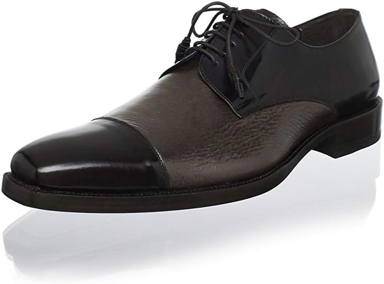 

Мужские туфли с закрытым носком - из оленей кожи и полированной телячьей кожи с элегантными кисточками - ручная работа в Испании Mezlan, бордовый