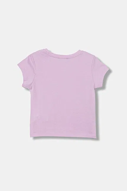 Футболка с принтом детская United Colors of Benetton, фиолетовый — фото 2