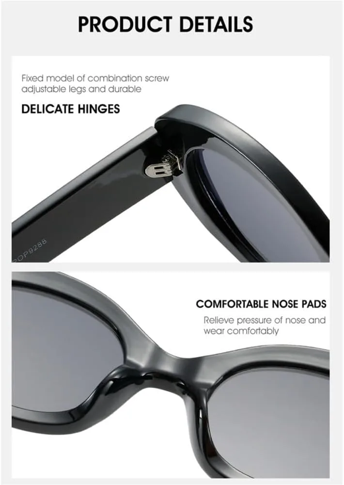 

Солнцезащитные очки овальной формы с металлическими шарнирами для женщин, солнцезащитные очки с мраморным рисунком для женщин и мужчин generic, Black Green