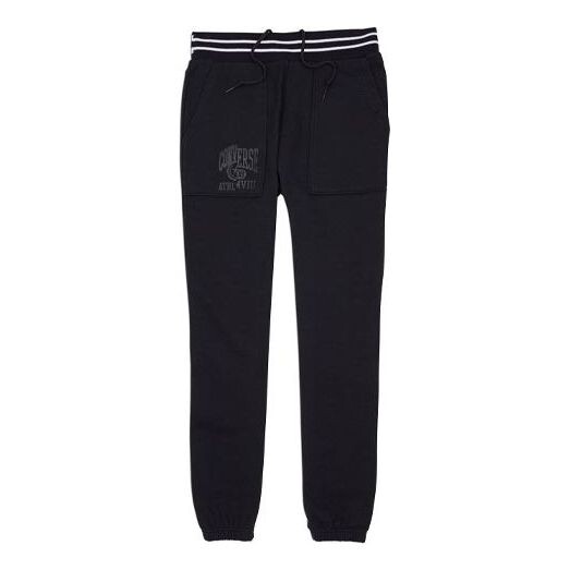 

Брюки twisted varsity sweatpants 'black' Converse, черный
