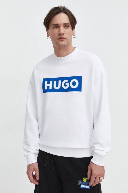 

Хлопковая толстовка Hugo Blue, белый