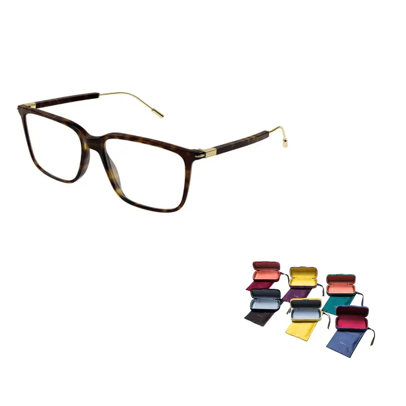 

GUCCI Прямоугольная оправа для очков, Dark Brown