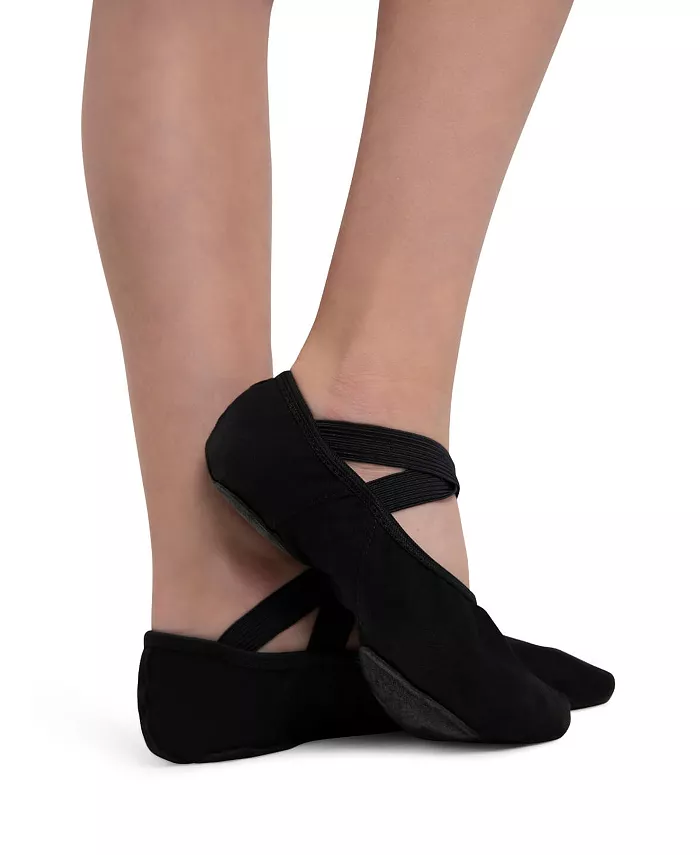 

Детские балетки Hanami из широкого холста Capezio, черный
