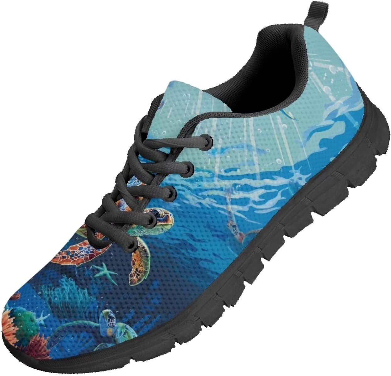 

Кроссовки для бега мужские Funnydude Funny Print, легкие и дышащие, весенние, Sea Turtle