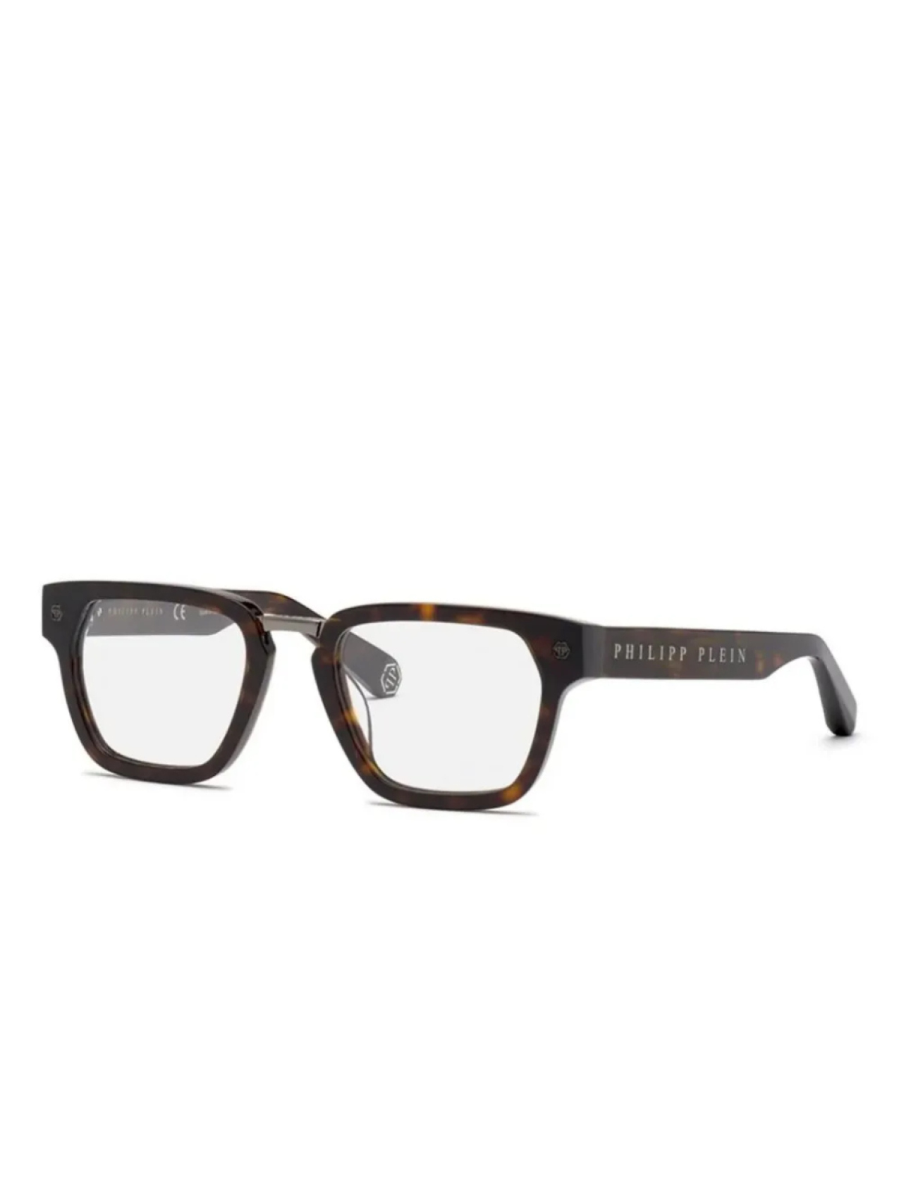 

Очки Philipp Plein Eyewear logo square frames, коричневый