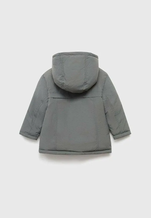 Детская зимняя куртка Mango Kids, Dark Grey — фото 3