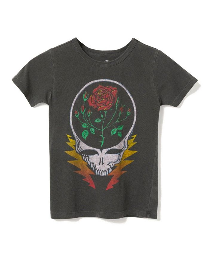 

Унисекс футболка Grateful Dead "Roses And Bolts" - для малышей и детей постарше Junk Food Clothing, серый