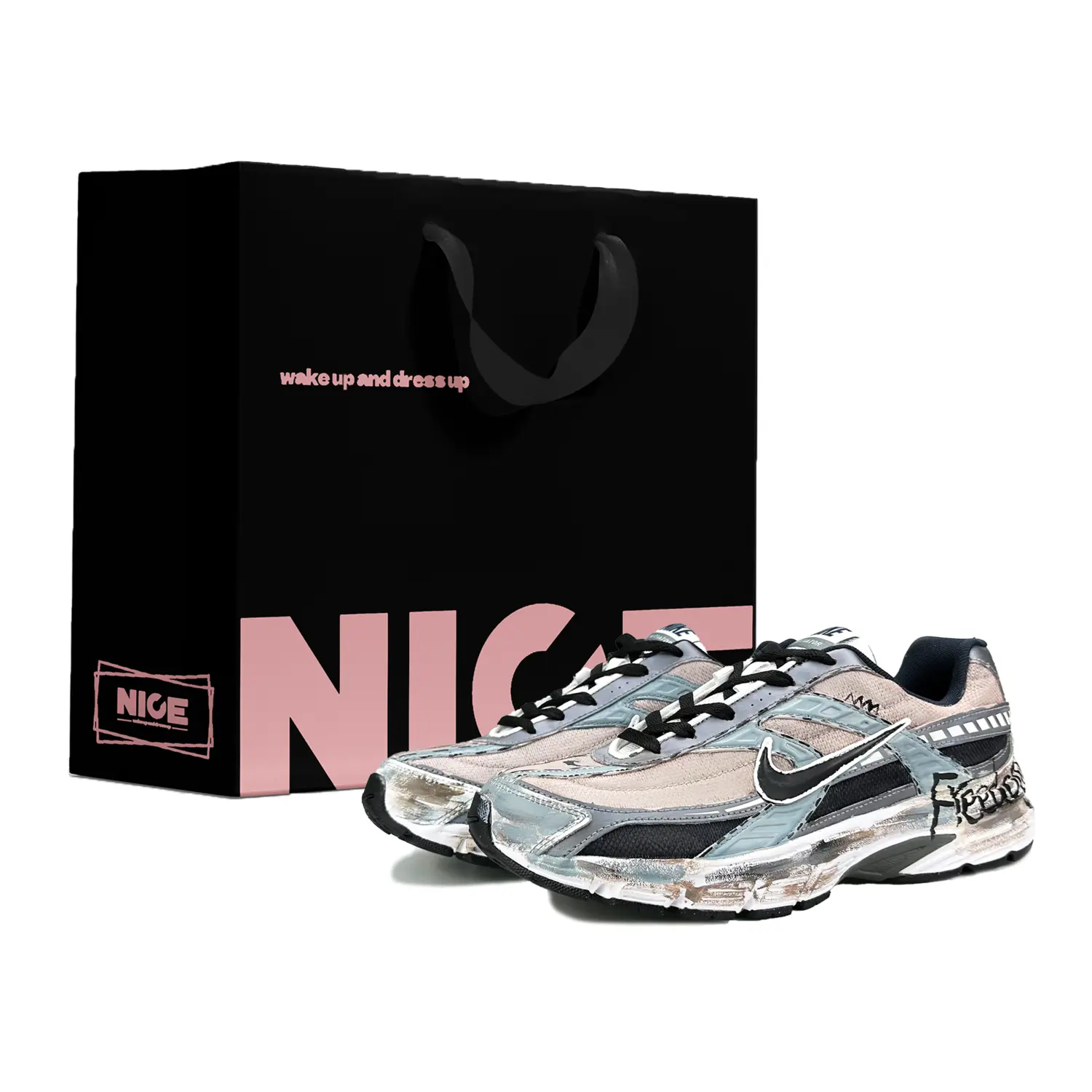 

Кроссовки Initiator Low Top для бега, мужские, серые Nike, Gray