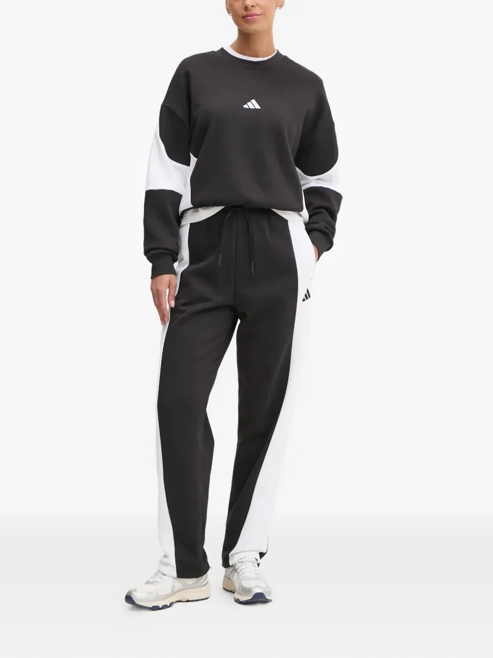 Спортивный костюм Laziday с логотипом Adidas, черный — фото 2