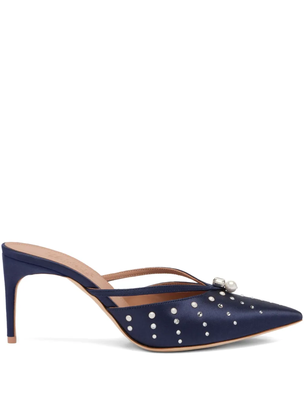 Мюли с искусственным жемчугом Malone Souliers, синий