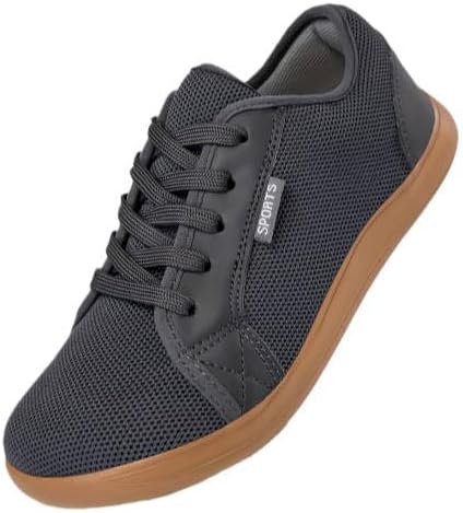 

Мужские спортивные кроссовки для ходьбы, мужские рабочие кроссовки с широким носком, подходят для походов и треккинга, обувь для ходьбы на открытом воздухе Minlaidian, серый