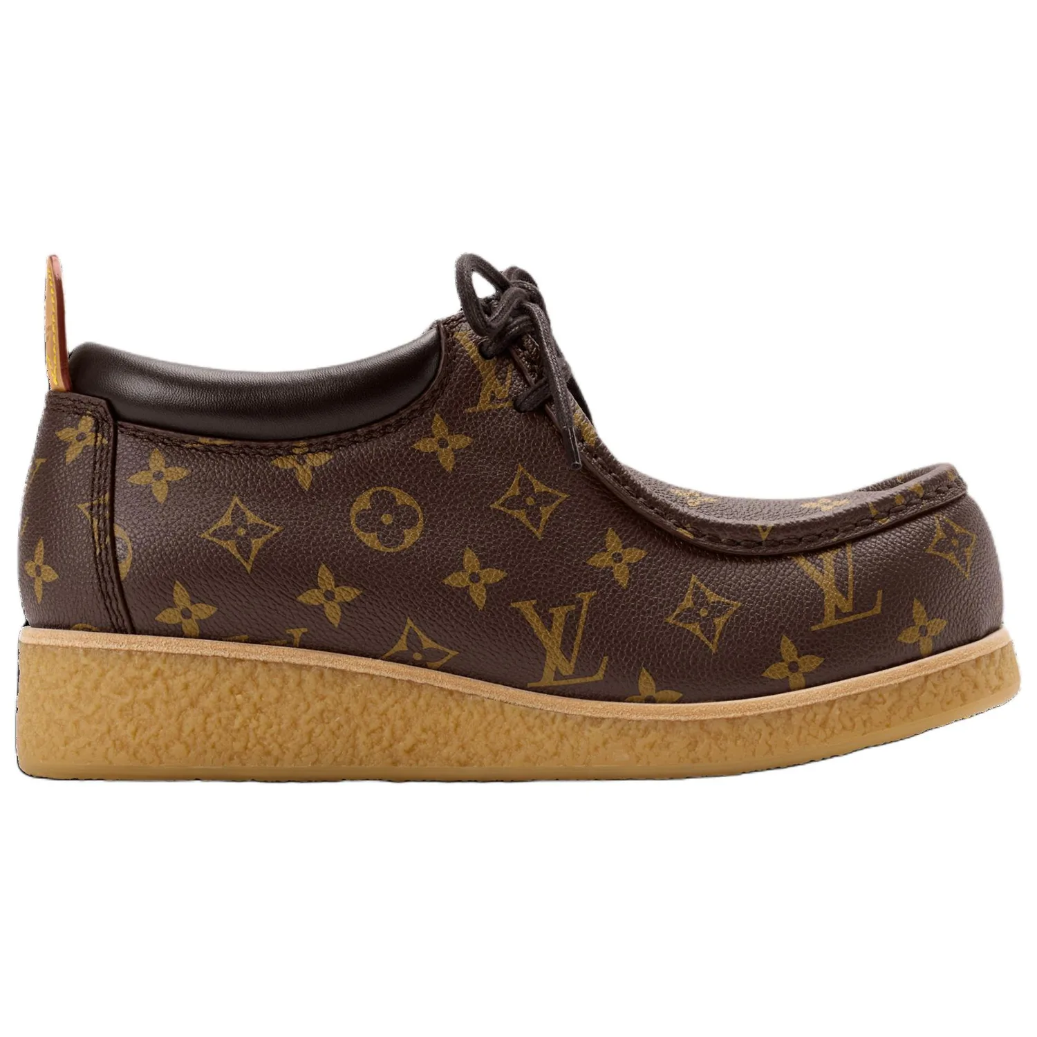 LOUIS VUITTON Повседневные кожаные туфли Bubble Gum мужские коричневые — фото 3