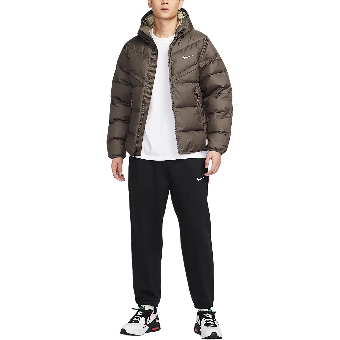 Nike Мужская куртка Storm-FIT с утеплителем из пуха в сером цвете, Ore Gray — фото 4