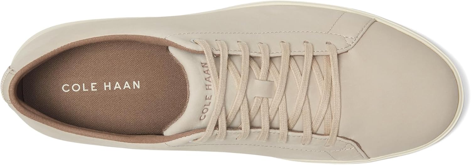 Мужские кожаные кроссовки Cole Haan Grand Crosscourt, Light Sesame Nubuck/Ivory — фото 2