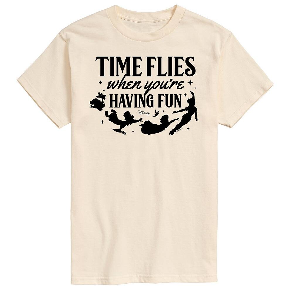 

Мужская футболка с рисунком «Питер Пэн» Disney's Time Flies, бежевый