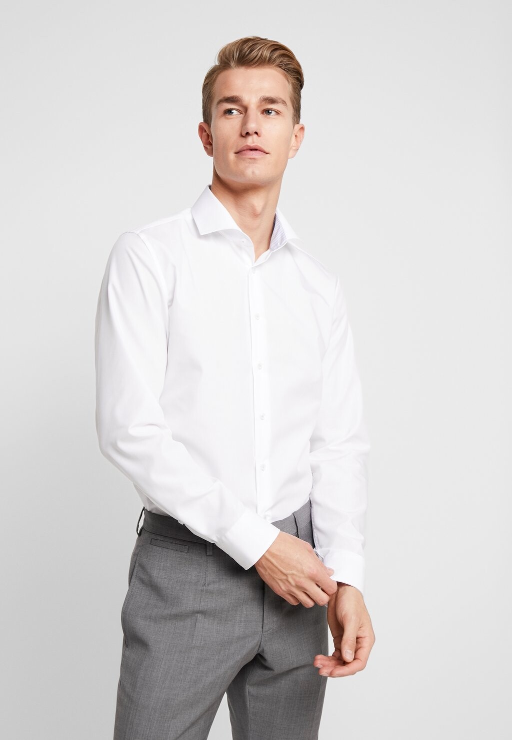 

Классическая рубашка Kent Slim Fit Contrast Seidensticker, белый