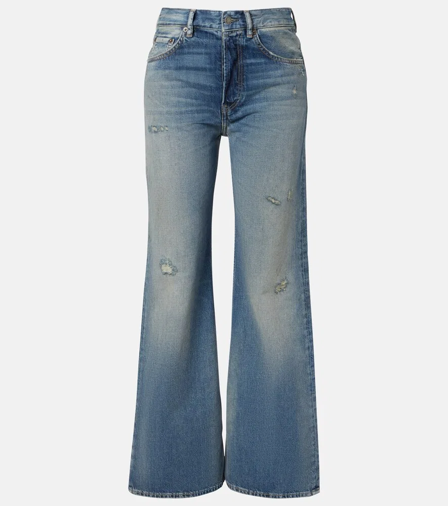 Джинсы с широкими штанинами 2021F Acne Studios, синий